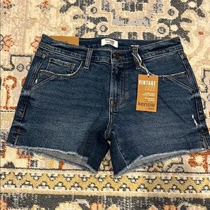 Kensie Women's Dark Blue Denim Shorts